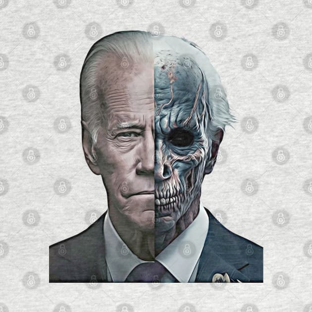 Two-Faced Politicians Presidential Election 2024 Joe Biden by Unboxed Mind of J.A.Y LLC 